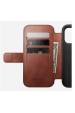 Obrázok pre Nomad Modern Leather Folio pouzdro pro mobilní telefony 16 cm (6.3") Hnědá