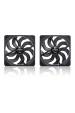 Obrázok pre Noctua NF-A14X25 G2 PWM SX2-PP CHROMAX.BLACK Chladicí systém pro počítač Počítačová skříň Ventilátor 14 cm Černá 2 kusů