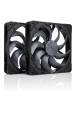 Obrázok pre Noctua NF-A14X25 G2 PWM SX2-PP CHROMAX.BLACK Chladicí systém pro počítač Počítačová skříň Ventilátor 14 cm Černá 2 kusů