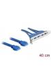 Obrázok pre DeLOCK 2 x USB 3.0 19-pin - 4 x USB 3.0-A