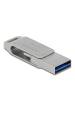 Obrázok pre DeLOCK Flash disk USB 5 Gbps, USB-C + Typ-A, 128 GB - kovový kryt