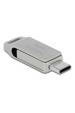 Obrázok pre DeLOCK Flash disk USB 5 Gbps, USB-C + Typ-A, 128 GB - kovový kryt