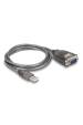 Obrázok pre DeLOCK Adaptér z rozhraní USB 2.0 Typu-A na 1 x 9 pinový zástrčkový konektor sériového rozhraní RS-232 D-Sub s maticemi, se 3 x LED, délky 1 m
