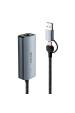 Obrázok pre Lindy 43415 rozbočovač rozhraní USB 3.2 Gen 2 (3.1 Gen 2) Type-C 5000 Mbit/s Šedá