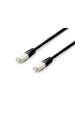 Obrázok pre Equip 645697 síťový kabel Černá 0,5 m Cat6a S/FTP (S-STP)