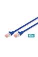 Obrázok pre Digitus DK-1644-050-B-10 síťový kabel Modrá 5 m Cat6 S/FTP (S-STP)
