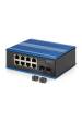 Obrázok pre Digitus DN-651151 síťový přepínač Nespravované Gigabit Ethernet (10/100/1000) Podpora napájení po Ethernetu (PoE) Černá, Modrá