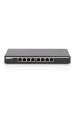 Obrázok pre Digitus DN-95340 síťový přepínač Nespravované Gigabit Ethernet (10/100/1000) Podpora napájení po Ethernetu (PoE) Černá