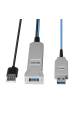 Obrázok pre Lindy 43345 USB kabel USB 3.2 Gen 1 (3.1 Gen 1) 30 m USB A 2 x USB A Modrá, Stříbrná