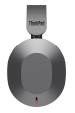 Obrázok pre Lenovo 4XD1T60925 sluchátka / náhlavní souprava Sluchátka s mikrofonem Bezdrátový Přes hlavu Kancelář / call centrum USB typu C Bluetooth Šedá