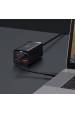 Obrázok pre Baseus CCGP000101 nabíječka na PDA/mobilní telefon Chytrý telefon, Tablet, Laptop Černá AC Rychlé nabíjení Vnitřní