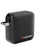 Obrázok pre Verbatim Mini GaN Charger 165W Univerzální Černá AC Rychlé nabíjení Vnitřní