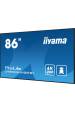 Obrázok pre iiyama LH8665UHSB-B1 sdělovací displej Stánkový design 2,18 m (86") LED Wi-Fi 800 cd/m² 4K Ultra HD Černá Zabudovaný procesor Android 11 24/7