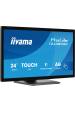 Obrázok pre iiyama ProLite T2438MSC-B2 počítačový monitor 60,5 cm (23.8") 1920 x 1080 px Full HD LED Dotyková obrazovka Černá