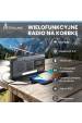 Obrázok pre Extralink RADIO AWARYJNE BLUETOOTH SOLARNE Z KORBKA DYNAMO POWERBANK 4000MAH Z LATARKA SOS BT-4000 Cestovní Analogový a digitální Černá, Oranžová