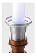 Obrázok pre Ukonic 16987 stolní lampa LED Černá, Měděná, Šedá, Bílá
