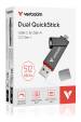 Obrázok pre Verbatim Dual QuickStick USB paměť 512 GB USB Type-A / USB Type-C 3.2 Gen 1 (3.1 Gen 1) Šedá