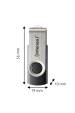 Obrázok pre Intenso USB 256GB OFFICE LINE 3.2 Gen1 Silver-Black USB paměť USB Typ-A 3.2 Gen 1 (3.1 Gen 1) Černá, Stříbrná