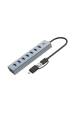 Obrázok pre Conceptronic HUBBIES21GP rozbočovač rozhraní USB 3.2 Gen 1 (3.1 Gen 1) Type-A 5000 Mbit/s Šedá