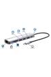 Obrázok pre Manhattan 153966 dokovací stanice/replikátor portů Kabel USB 3.2 Gen 2 (3.1 Gen 2) Type-C Stříbrná