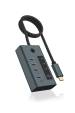 Obrázok pre ICY BOX IB-HUB1454-C31 USB 3.2 Gen 1 (3.1 Gen 1) Type-C 10000 Mbit/s Modrá, Šedá