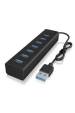 Obrázok pre ICY BOX IB-HUB1700-U3 USB 3.2 Gen 1 (3.1 Gen 1) Type-A 5000 Mbit/s Černá