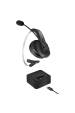 Obrázok pre LogiLink BT0059 sluchátka / náhlavní souprava Sluchátka s mikrofonem Bezdrátový Přes hlavu Kancelář / call centrum Bluetooth Nabíjecí podstavec Černá