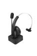 Obrázok pre LogiLink BT0059 sluchátka / náhlavní souprava Sluchátka s mikrofonem Bezdrátový Přes hlavu Kancelář / call centrum Bluetooth Nabíjecí podstavec Černá