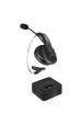 Obrázok pre LogiLink BT0059 sluchátka / náhlavní souprava Sluchátka s mikrofonem Bezdrátový Přes hlavu Kancelář / call centrum Bluetooth Nabíjecí podstavec Černá