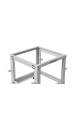 Obrázok pre OPEN RACK 19" 9U 600X600-1100 NASTAVITELNÝ ŠEDÝ LANBERG
