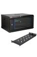 Obrázok pre Extralink LITE 4U 530X400 WALL-MOUNTED RACKMOUNT CABINET BLACK Stojací/nástěnný/podlahový stojan Černá