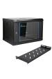 Obrázok pre Extralink LITE 6U 530X400 WALL-MOUNTED RACKMOUNT CABINET BLACK Stojací/nástěnný/podlahový stojan Černá