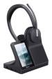 Obrázok pre Yealink WH64 Workstation Dual Headset Sluchátka s mikrofonem Kabelový a bezdrátový Přes hlavu Kancelář / call centrum USB typu C Bluetooth Nabíjecí podstavec Černá
