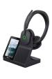 Obrázok pre Yealink WH68 Workstation Headset Sluchátka s mikrofonem Kabelový a bezdrátový Přes hlavu Hovory/hudba USB typu C Bluetooth Nabíjecí podstavec Černá