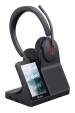 Obrázok pre Yealink WH68 Workstation Headset Sluchátka s mikrofonem Kabelový a bezdrátový Přes hlavu Hovory/hudba USB typu C Bluetooth Nabíjecí podstavec Černá