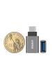Obrázok pre UNITEK Y-A025CGY Adaptér USB typu C USB typu A kovový