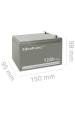 Obrázok pre Qoltec 53049 AGM baterie | 12V | 12 Ah