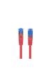 Obrázok pre LANBERG PATCHCORD S/FTP CAT.6A 0,5M ČERVENÝ LSZH