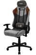 Obrázok pre Aerocool DUKE AeroSuede Univerzální herní židle Černá, Hnědá, Šedá