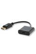 Obrázok pre Savio CL-55 adaptér k video kabelům 0,2 m DisplayPort HDMI Typ A (standardní) Černá