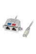 Obrázok pre Adaptér Lanberg lan rj45/2x rj45 ftp splitter ad-0026-s