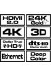 Obrázok pre Savio HDMI (M) kabel 20 m, černý, zlaté koncovky, v1.4 vysoká rychlost, ethernet/3D CL-75