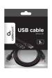 Obrázok pre Gembird 3m USB 2.0 A M/FM USB kabel USB A Černá