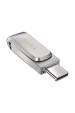 Obrázok pre SanDisk Ultra Dual Drive Luxe USB paměť 256 GB USB Type-A / USB Type-C 3.2 Gen 1 (3.1 Gen 1) Nerezová ocel