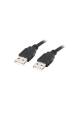 Obrázok pre Lanberg CA-USBA-20CU-0010-BK USB kabel 1m 2.0 USB A Černá