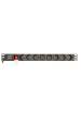 Obrázok pre Gembird EG-PDU-014-FC14 napěťová distribuční jednotka (PDU) 8 AC zásuvky / AC zásuvek 1U Černá