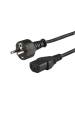 Obrázok pre Savio CL-89 napájecí kabel Černá 1,2 m IEC C13 IEC Type E (3.4 mm, 3.1 mm)