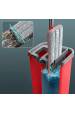 Obrázok pre GreenBlue GB870 Plochý mop s kbelíkem a ždímáním, dvě kazety z mikrovlákna HQ, objem 5,7 l, MaxiClean