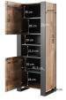 Obrázok pre WOOD knihovna 65x40x170,5 dub wotan + antracit
