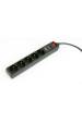 Obrázok pre Gembird Surge protector, 5 French sockets, 3 m, black